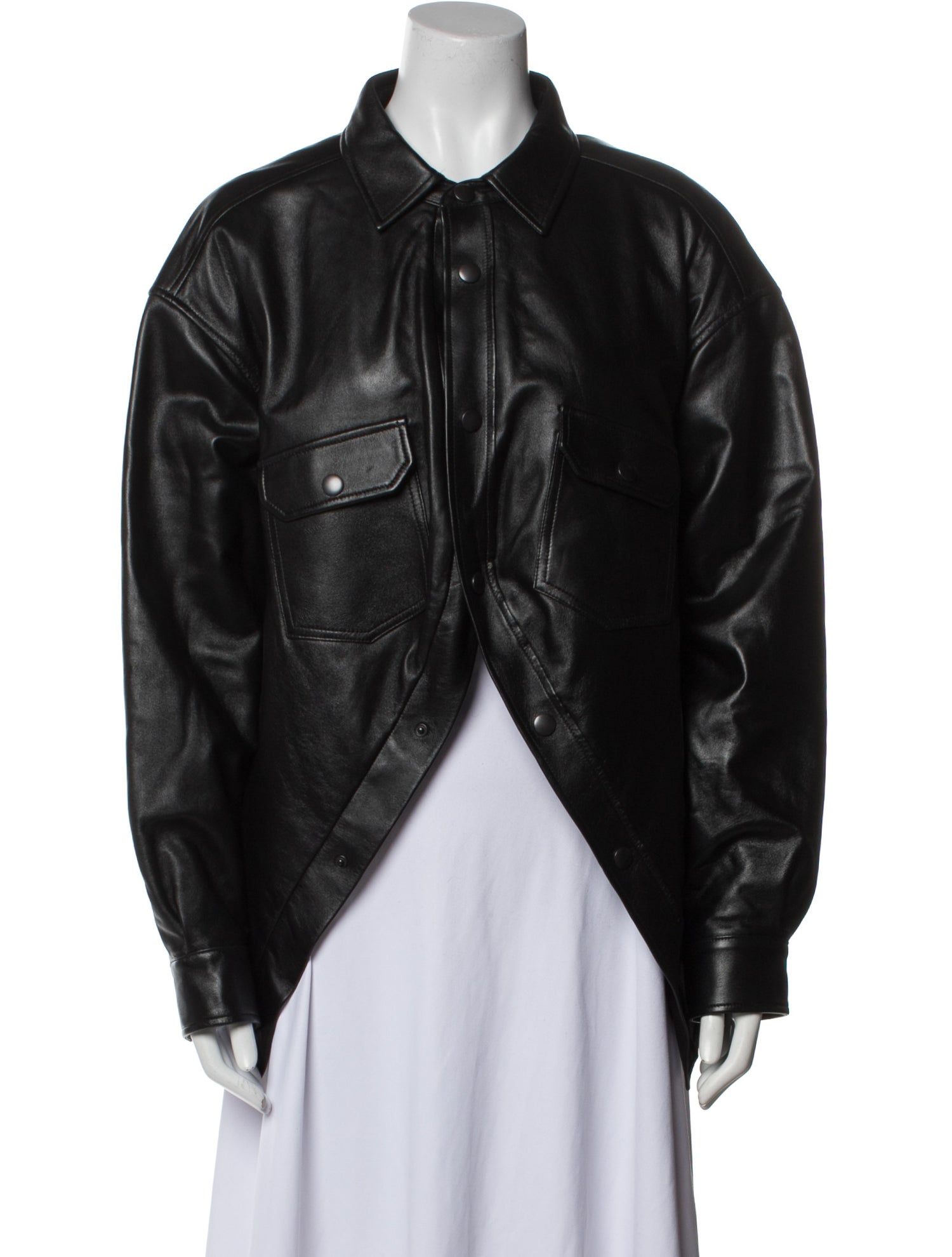 Balenciaga 2020 Leather Bomber Jacket w/ Tags