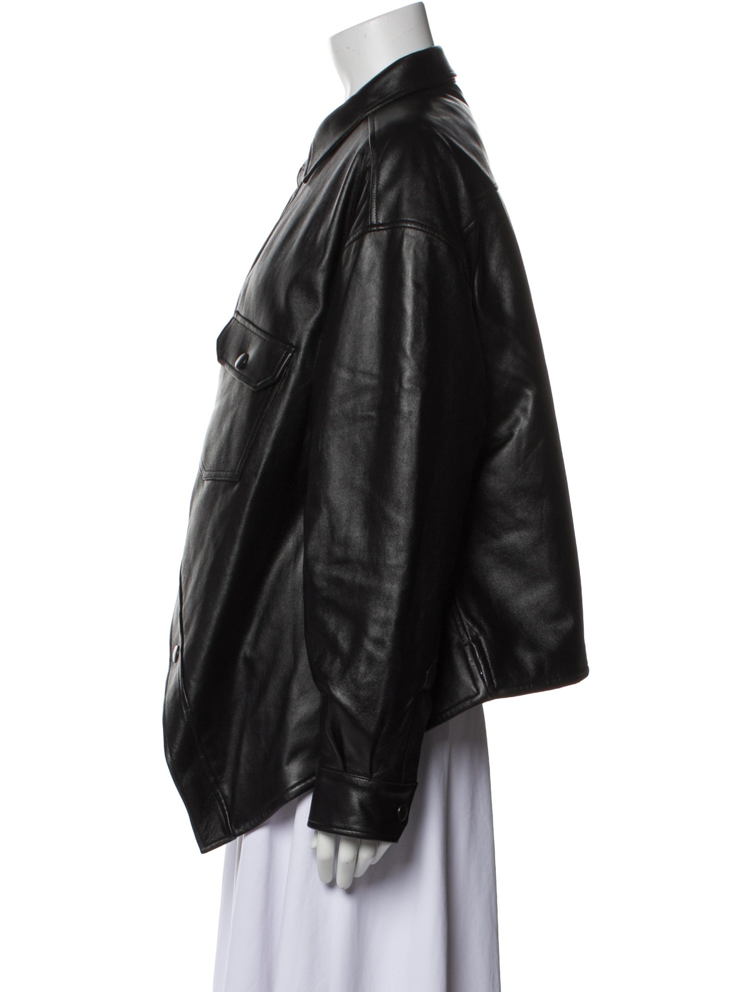 Balenciaga 2020 Leather Bomber Jacket w/ Tags