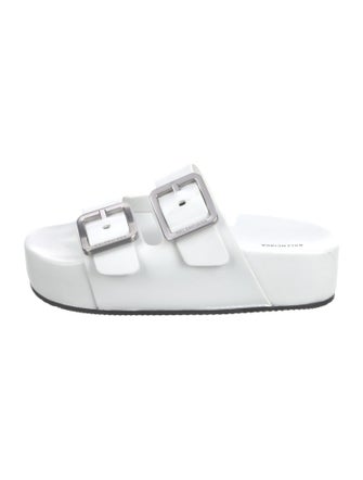 Balenciaga Leather Slides