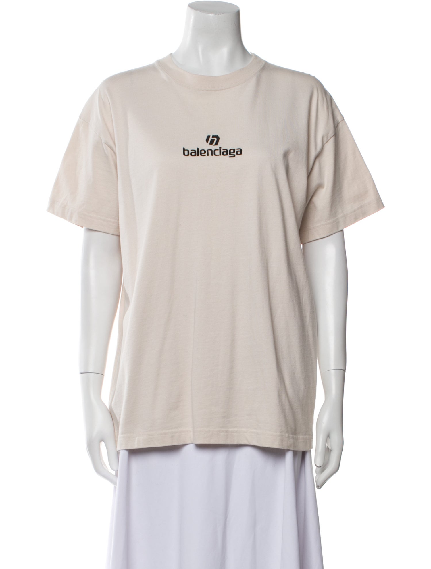 Balenciaga Graphic Print Crew Neck T-Shirt