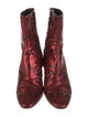 Balenciaga Leather Animal Print Boots