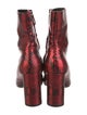 Balenciaga Leather Animal Print Boots