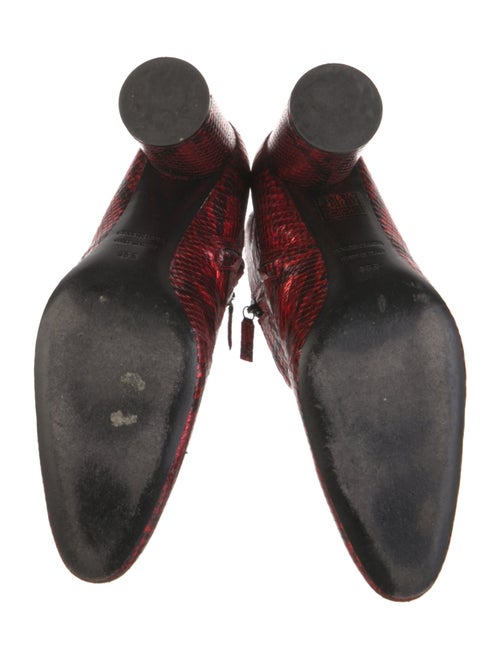 Balenciaga Leather Animal Print Boots