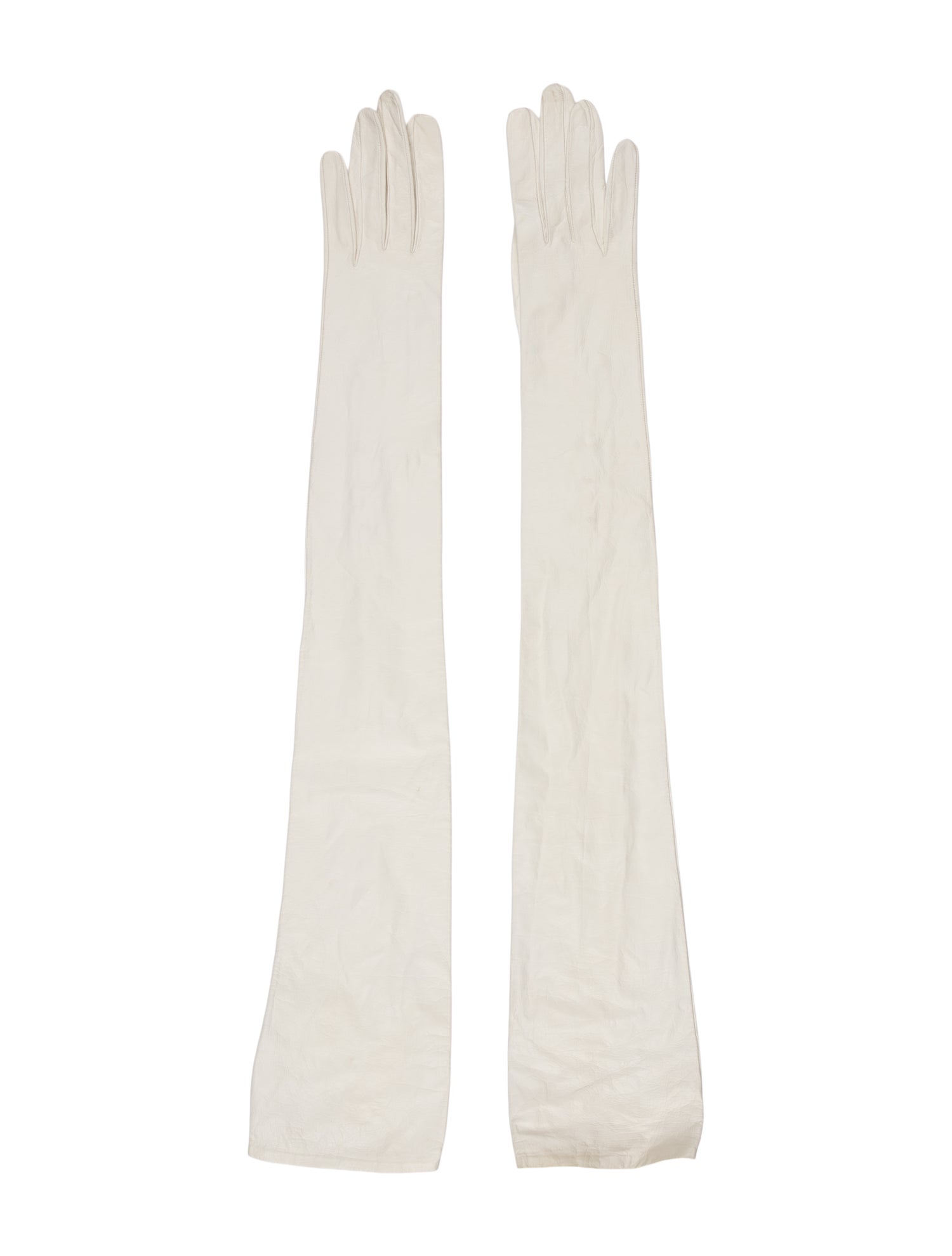 Balenciaga Solid Leather Gloves