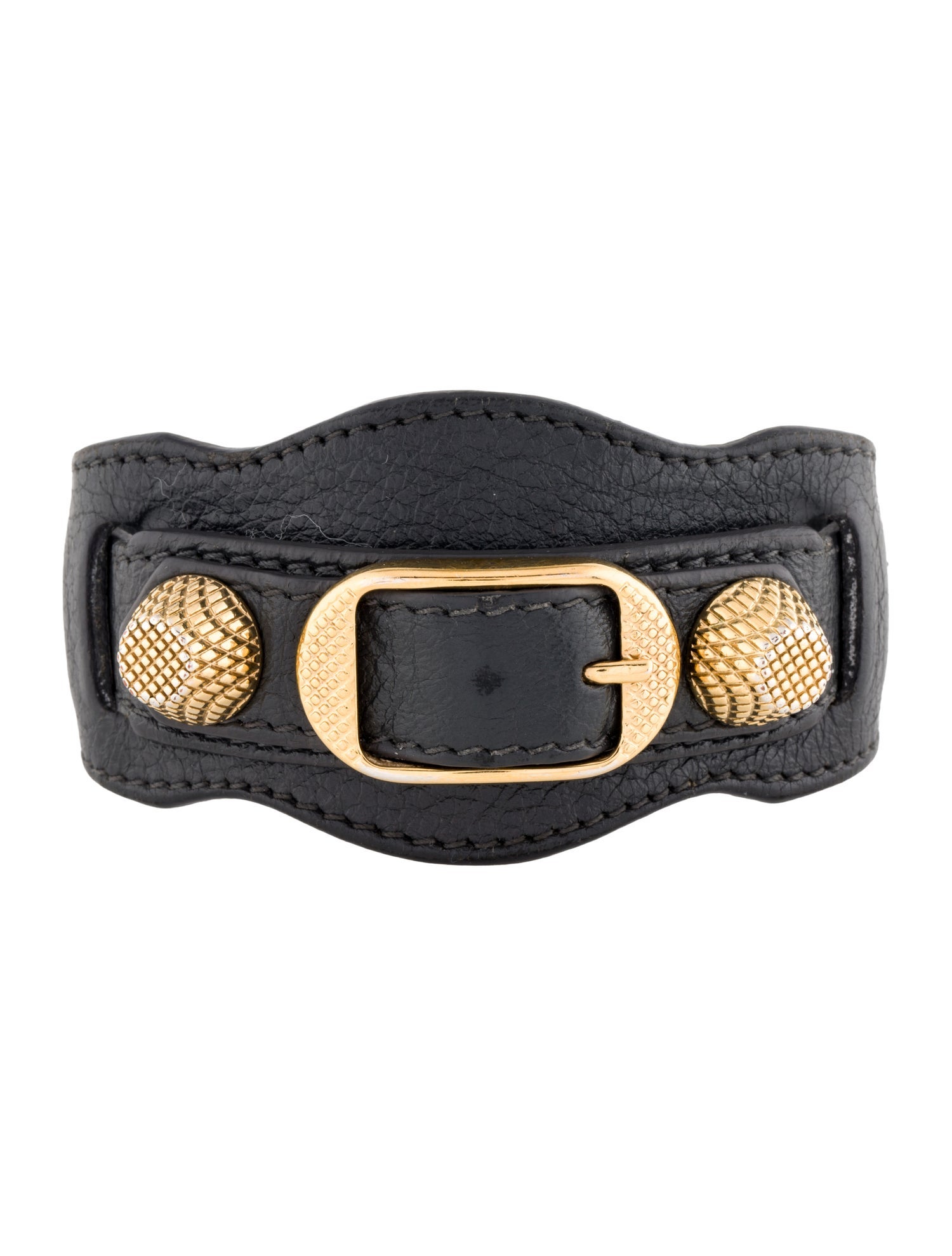 Balenciaga Leather Arena Giant Wrap Bracelet