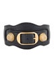Balenciaga Leather Arena Giant Wrap Bracelet