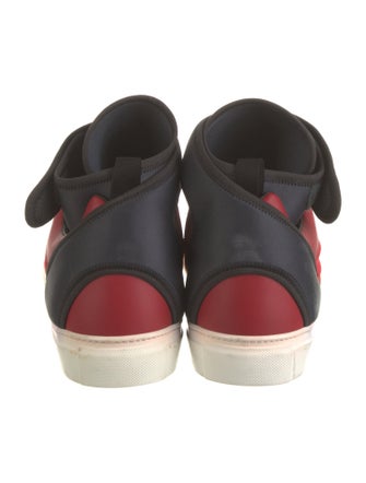 Balenciaga Leather Colorblock Pattern Sneakers