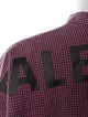 Balenciaga 2019 Plaid Print Button-Up Top