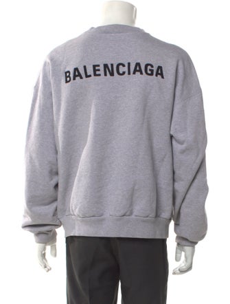 Balenciaga Graphic Print Crew Neck Sweatshirt