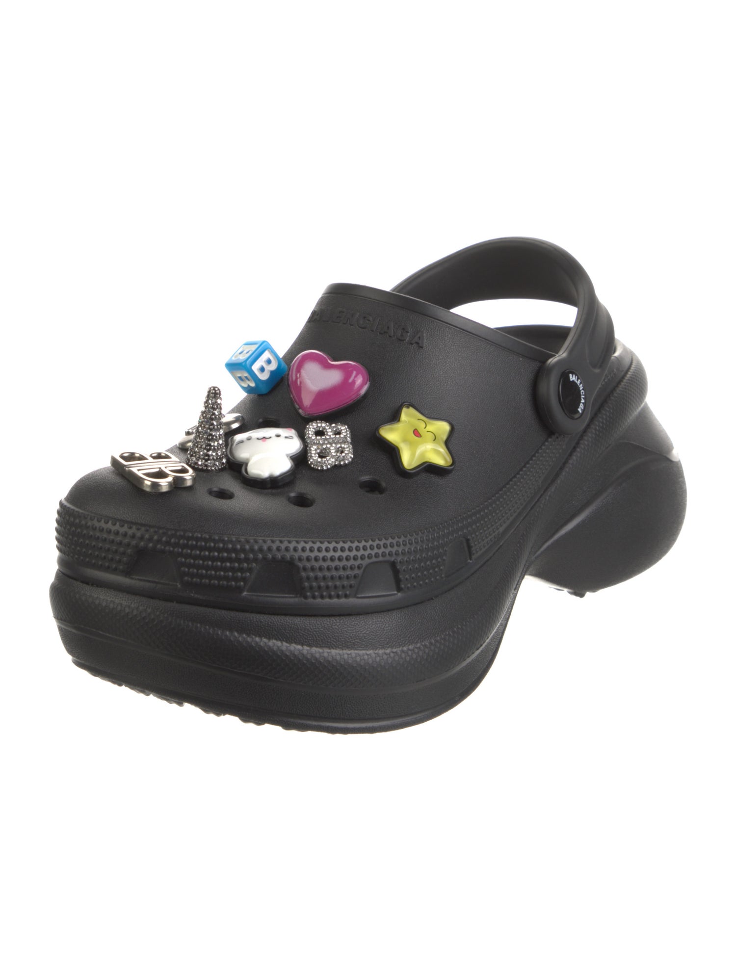 Balenciaga Rubber Slingback Flats