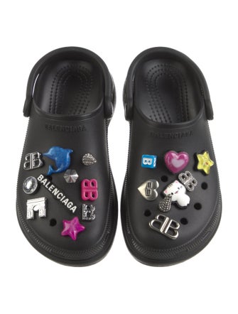 Balenciaga Rubber Slingback Flats