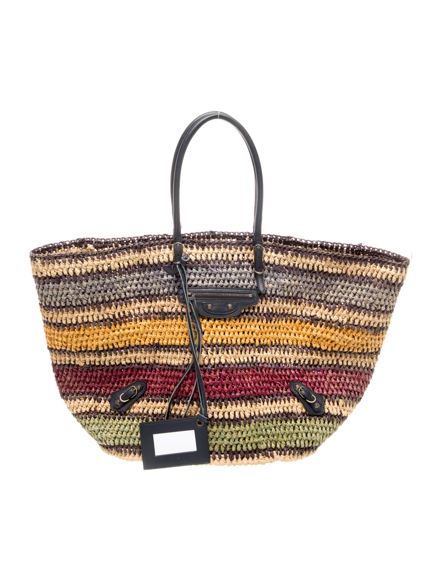 Balenciaga Raffia Panier