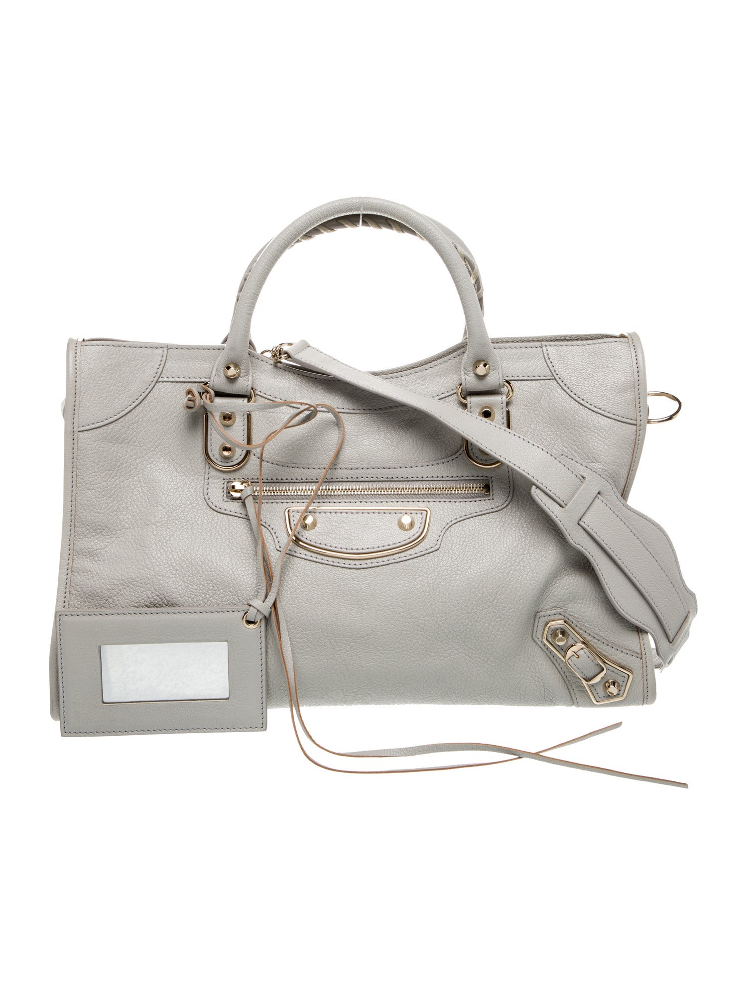 Balenciaga Leather Motocross City Metallic Edge