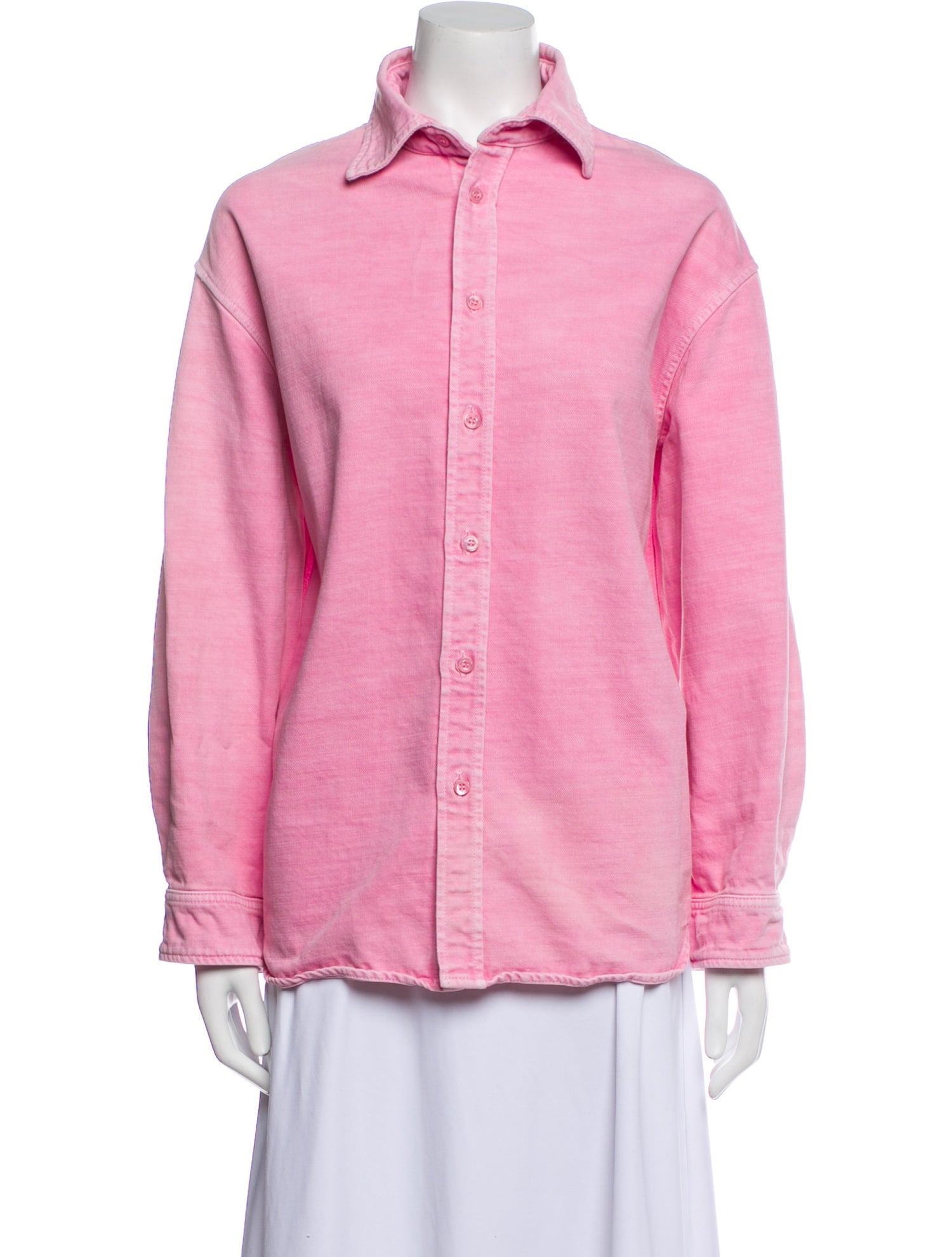 Balenciaga 2019 Long Sleeve Button-Up Top