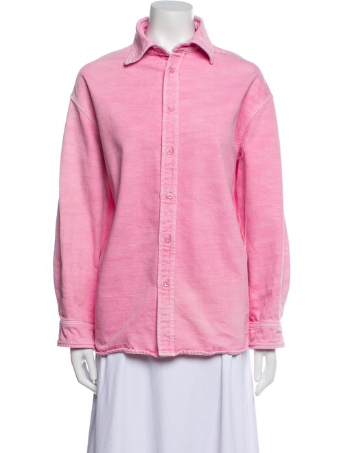 Balenciaga 2019 Long Sleeve Button-Up Top