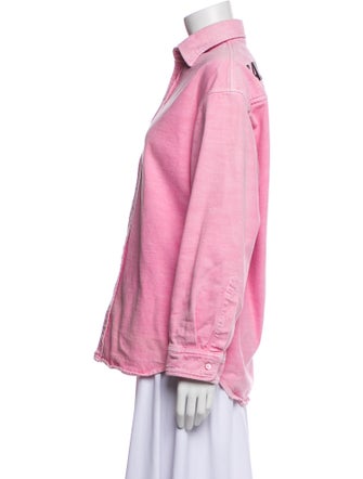 Balenciaga 2019 Long Sleeve Button-Up Top