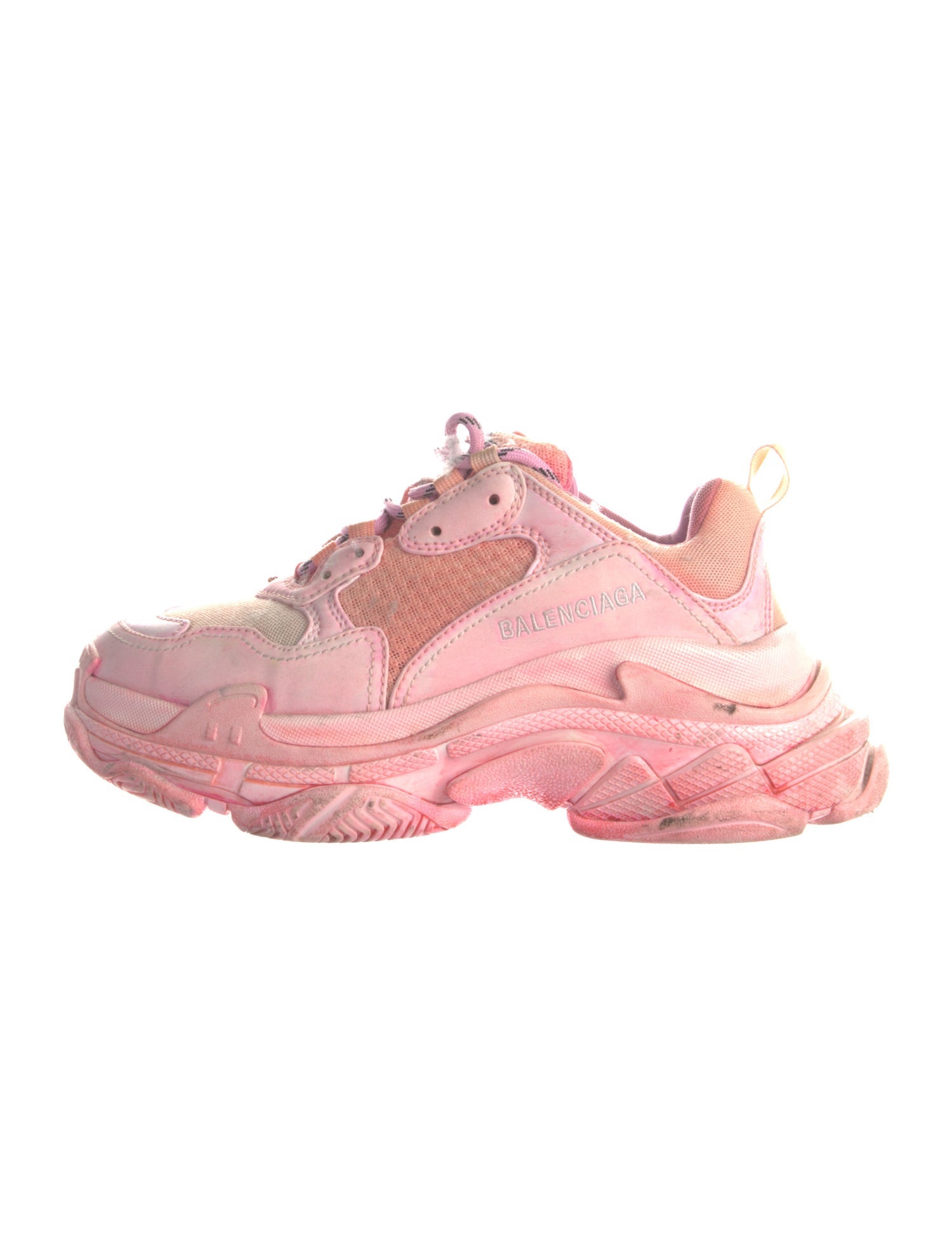 Balenciaga Triple S 'DIY Dyed Pink' Sneakers