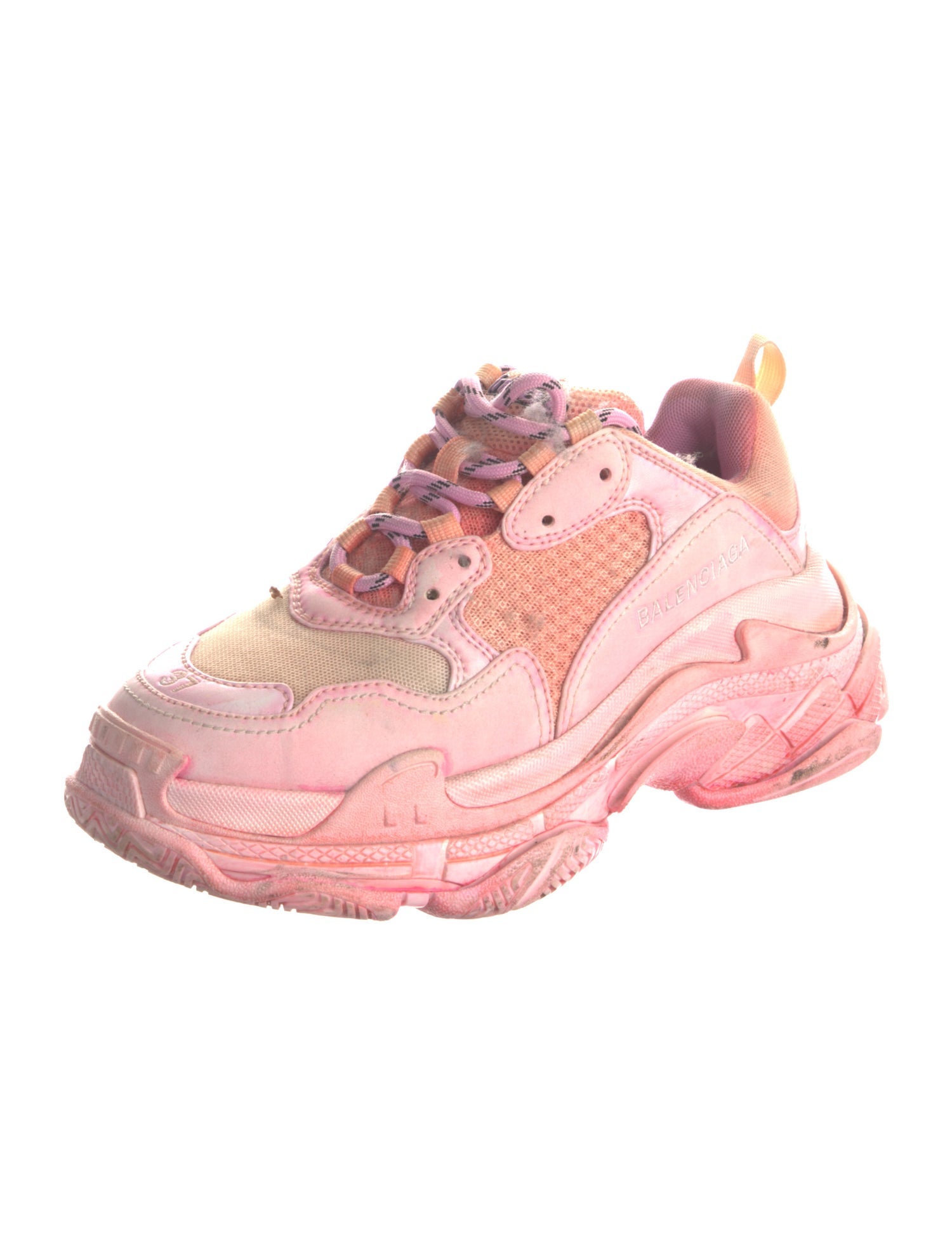 Balenciaga Triple S 'DIY Dyed Pink' Sneakers