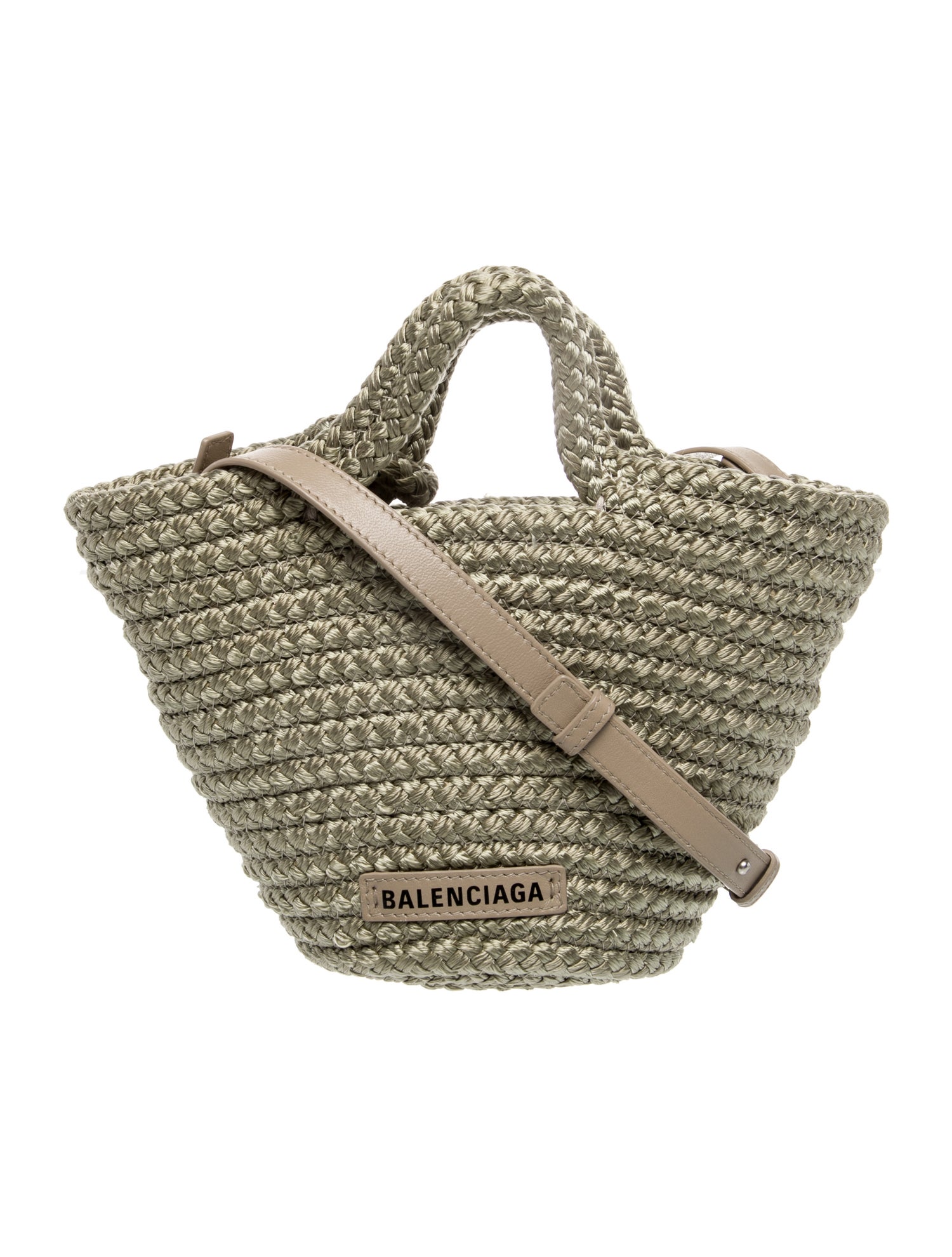Balenciaga Raffia Ibiza Basket Mini 2023