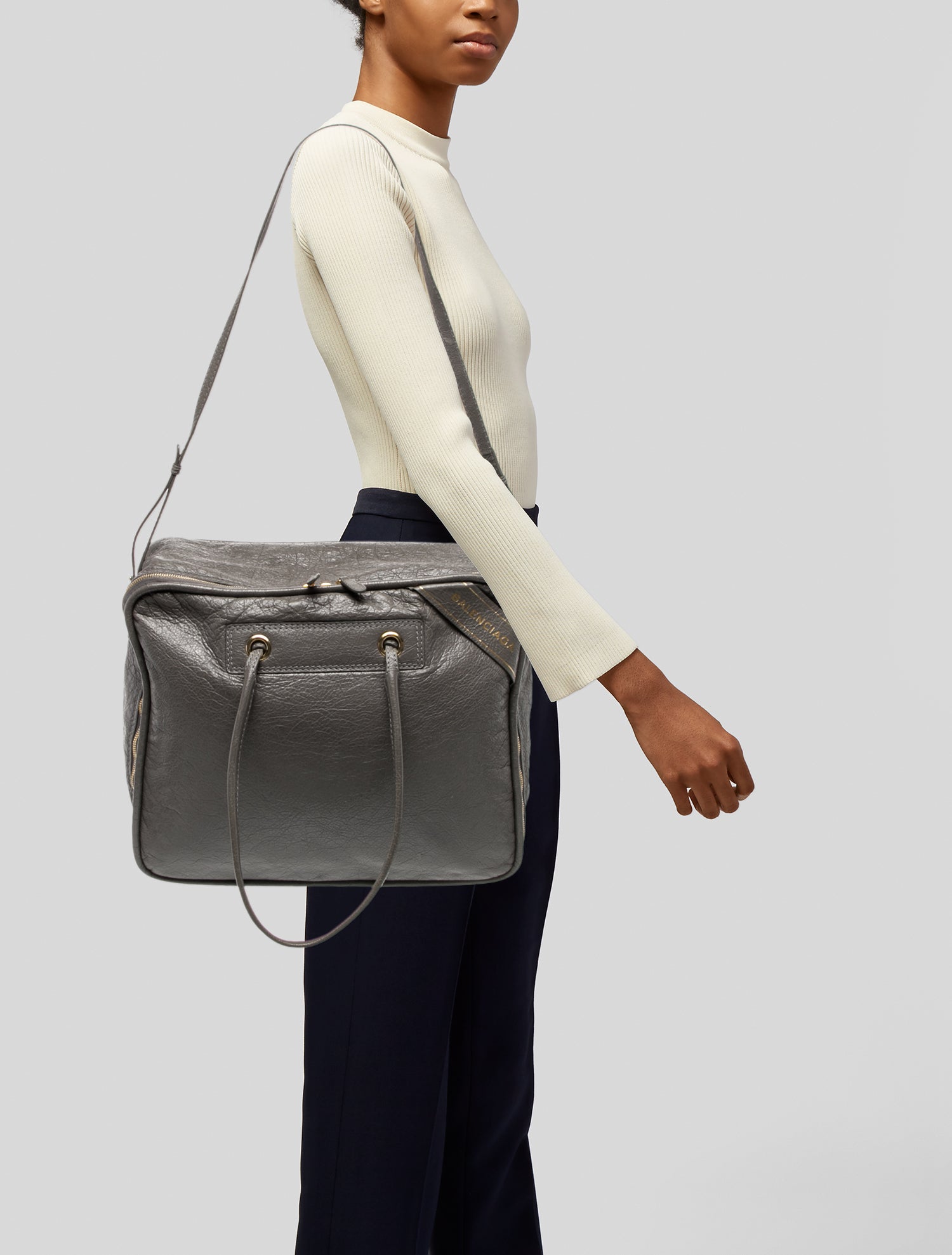 Balenciaga Leather Blanket Square Medium