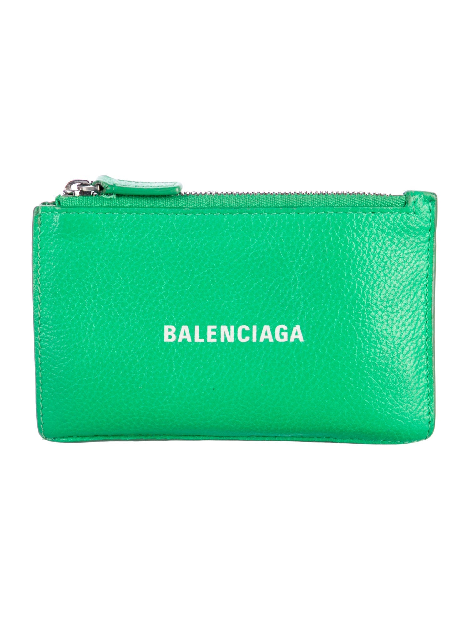 Balenciaga Leather Graphic Print Wallet