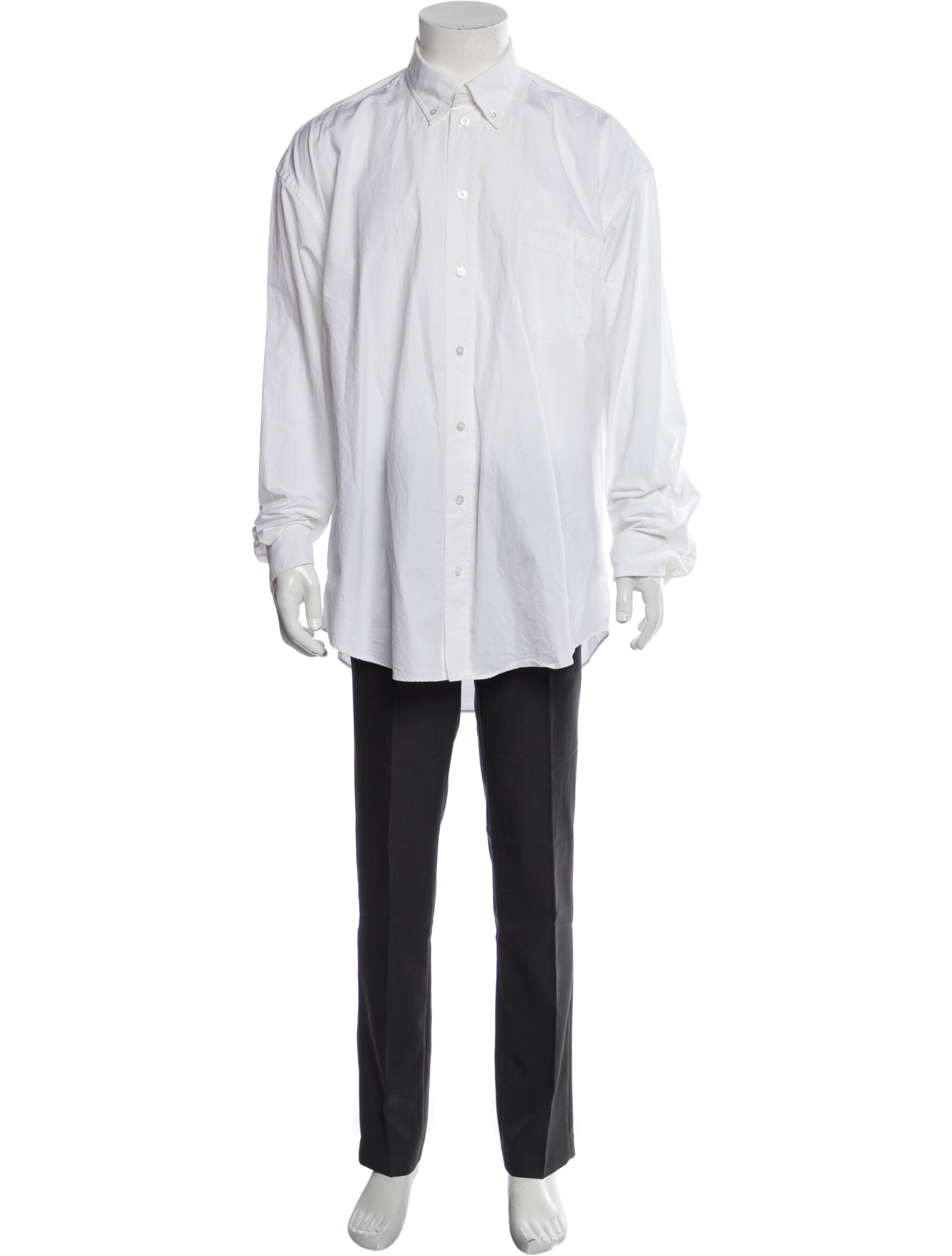 Balenciaga 2021 Long Sleeve Dress Shirt