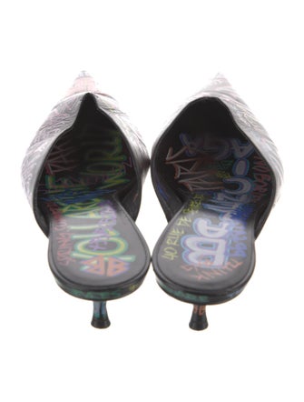 Balenciaga Leather Printed Mules