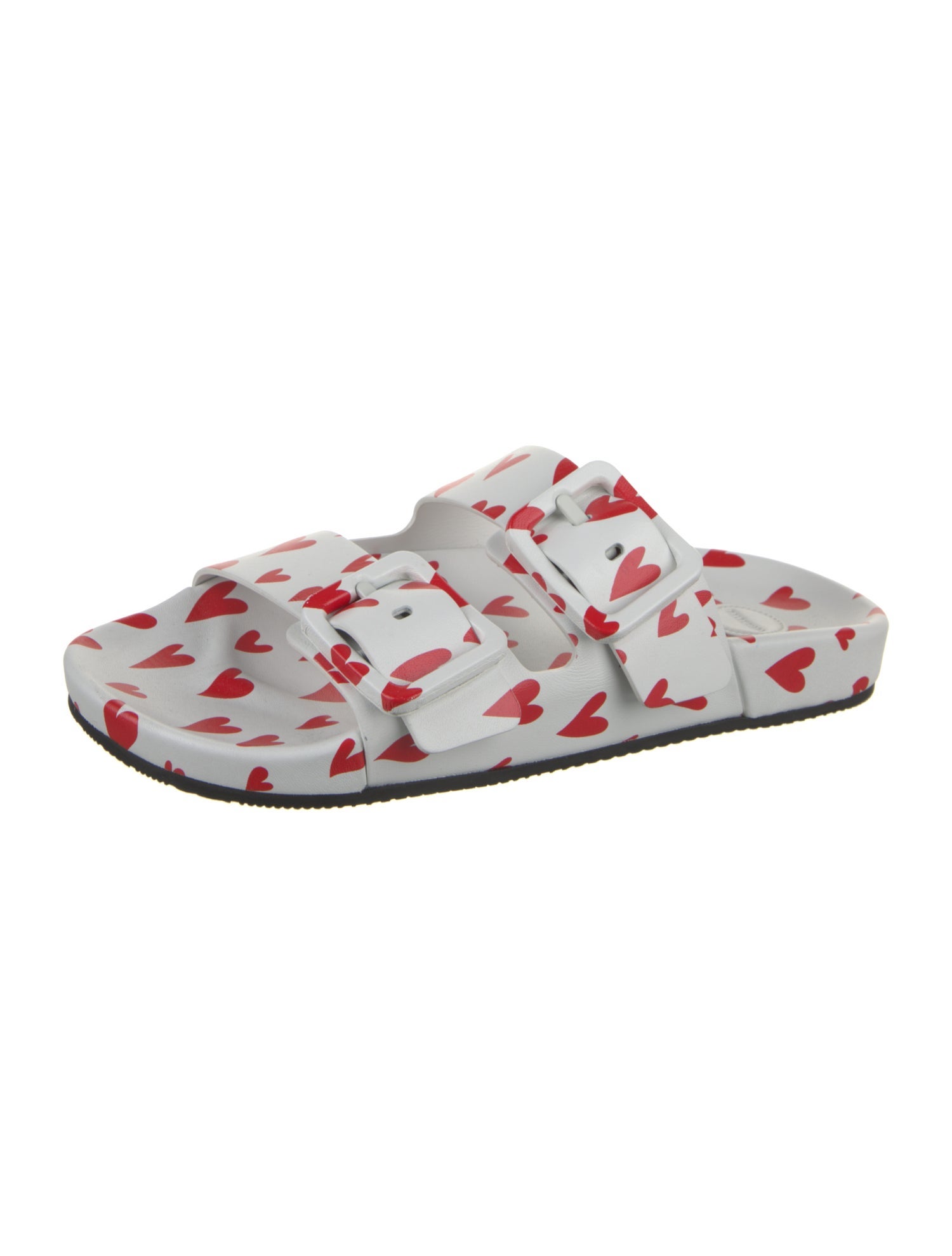 Balenciaga Leather Printed Slides