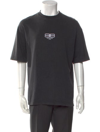 Balenciaga Graphic Print Crew Neck T-Shirt