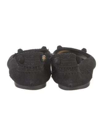 Balenciaga Suede Studded Accents Ballet Flats