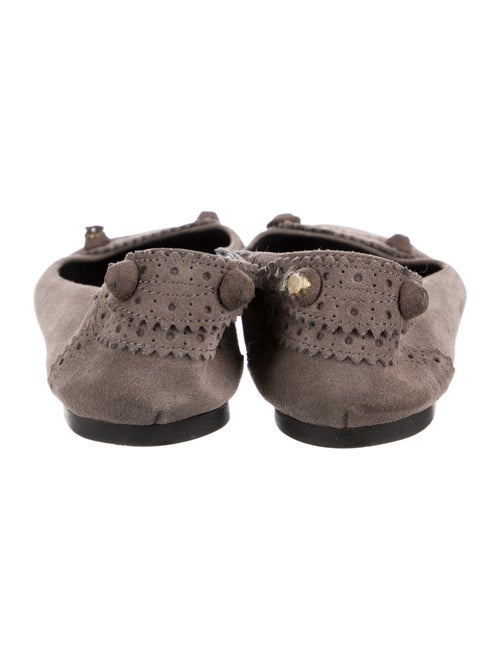 Balenciaga Suede Studded Accents Flats