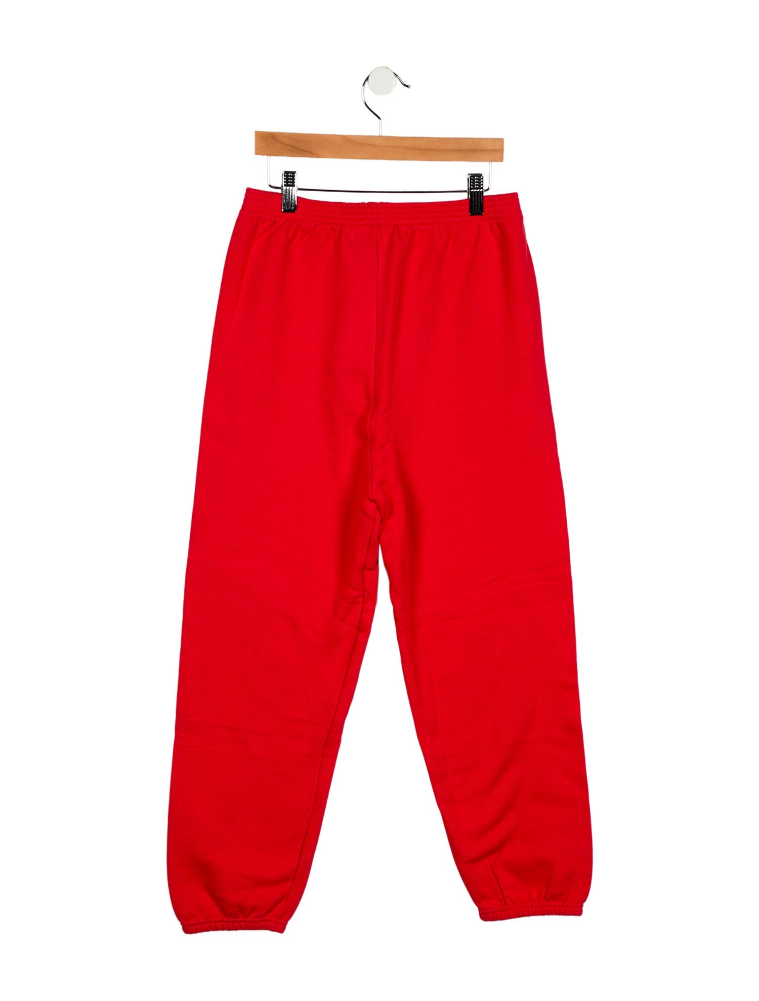 Balenciaga kid boys' red and white sweatpants