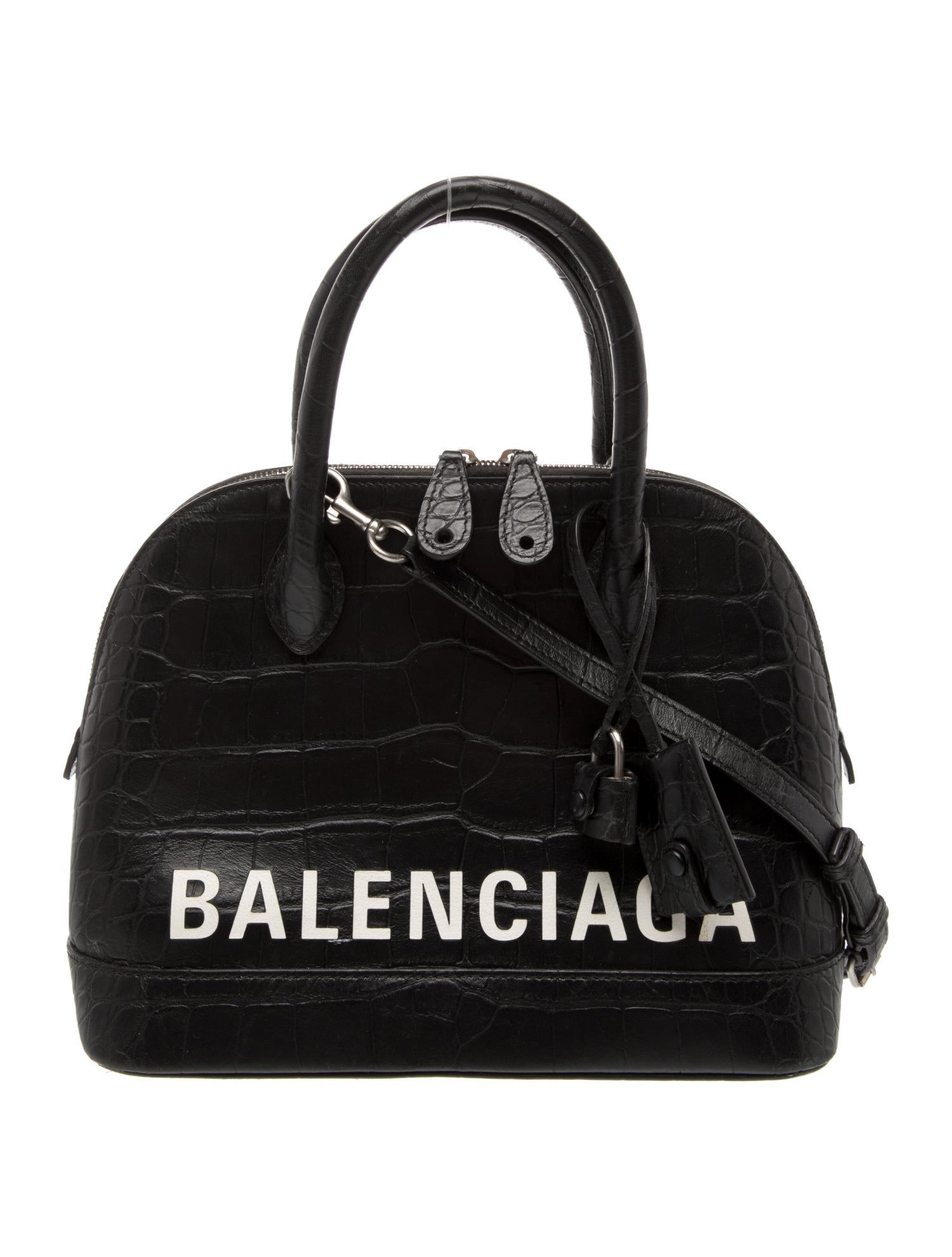 Balenciaga Embossed Leather Ville