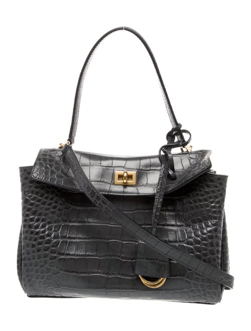 Balenciaga Embossed Leather Rodeo Shoulder Bag Small 2025