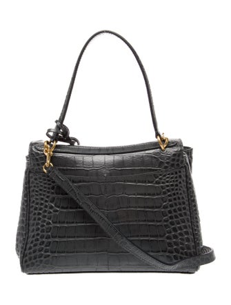 Balenciaga Embossed Leather Rodeo Shoulder Bag Small 2025