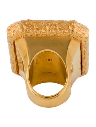 Balenciaga Resin Cocktail Ring