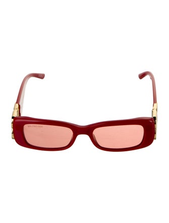 Balenciaga Square Tinted Sunglasses