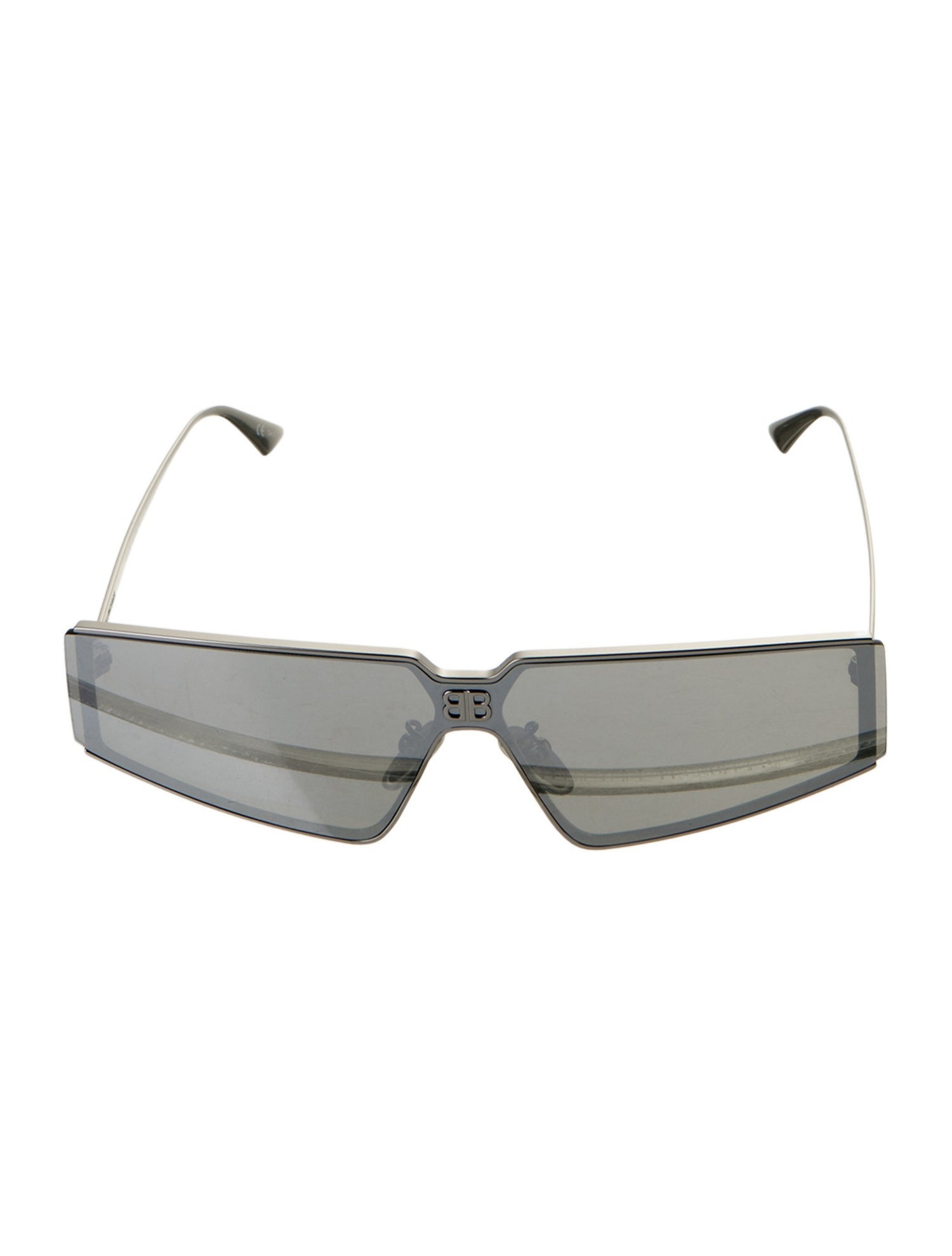 Balenciaga Square Mirrored Sunglasses