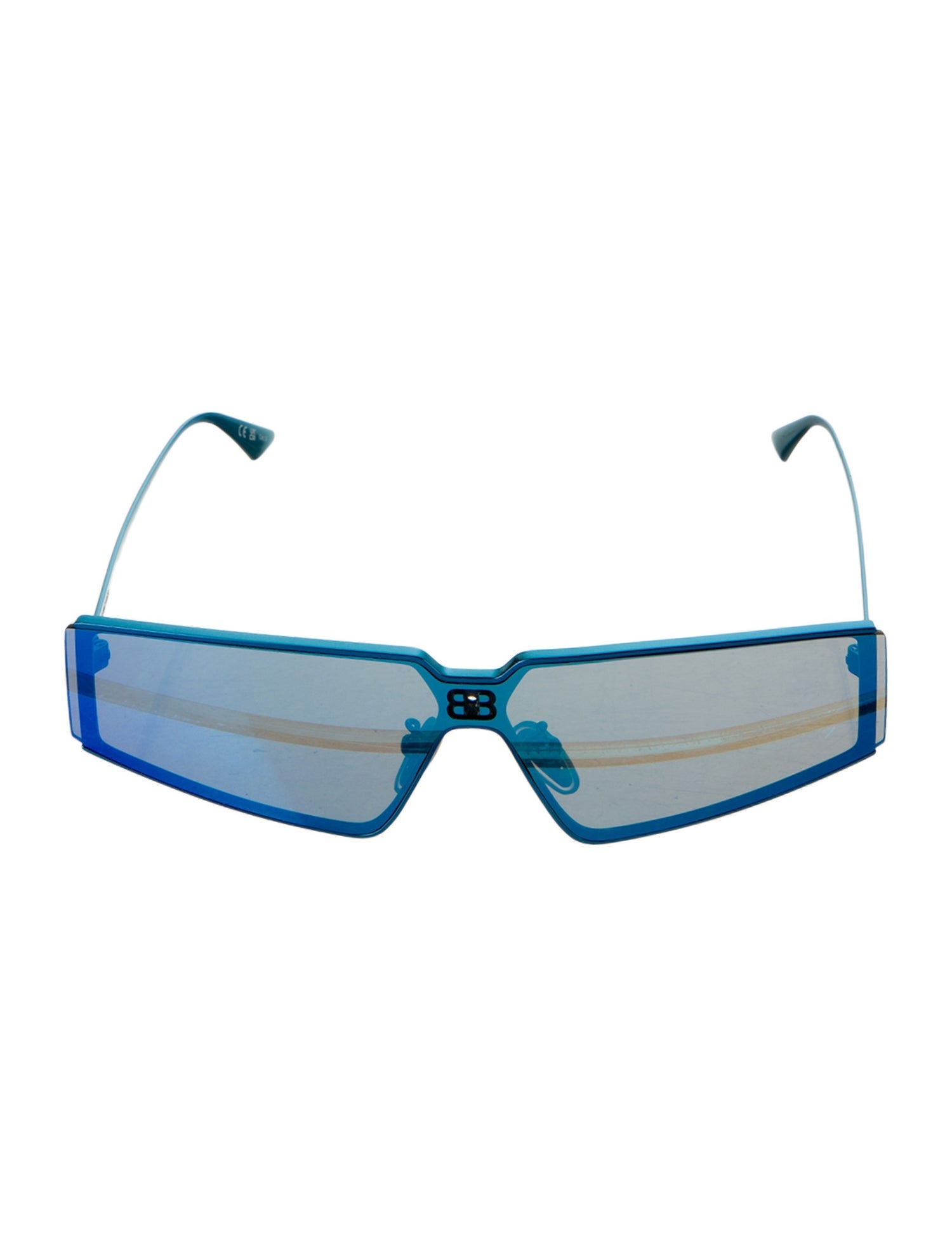 Balenciaga Shield Mirrored Sunglasses