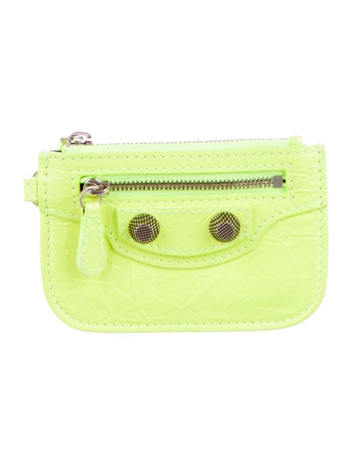 Balenciaga Le Cagole Coin Purse Embossed Leather Wallet