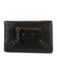 Balenciaga Compact Moto City Leather Wallet