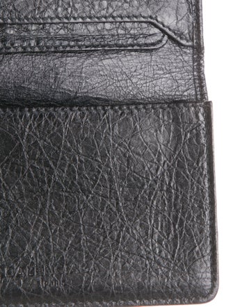 Balenciaga Compact Moto City Leather Wallet
