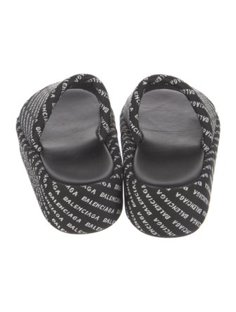 Balenciaga Printed Slides