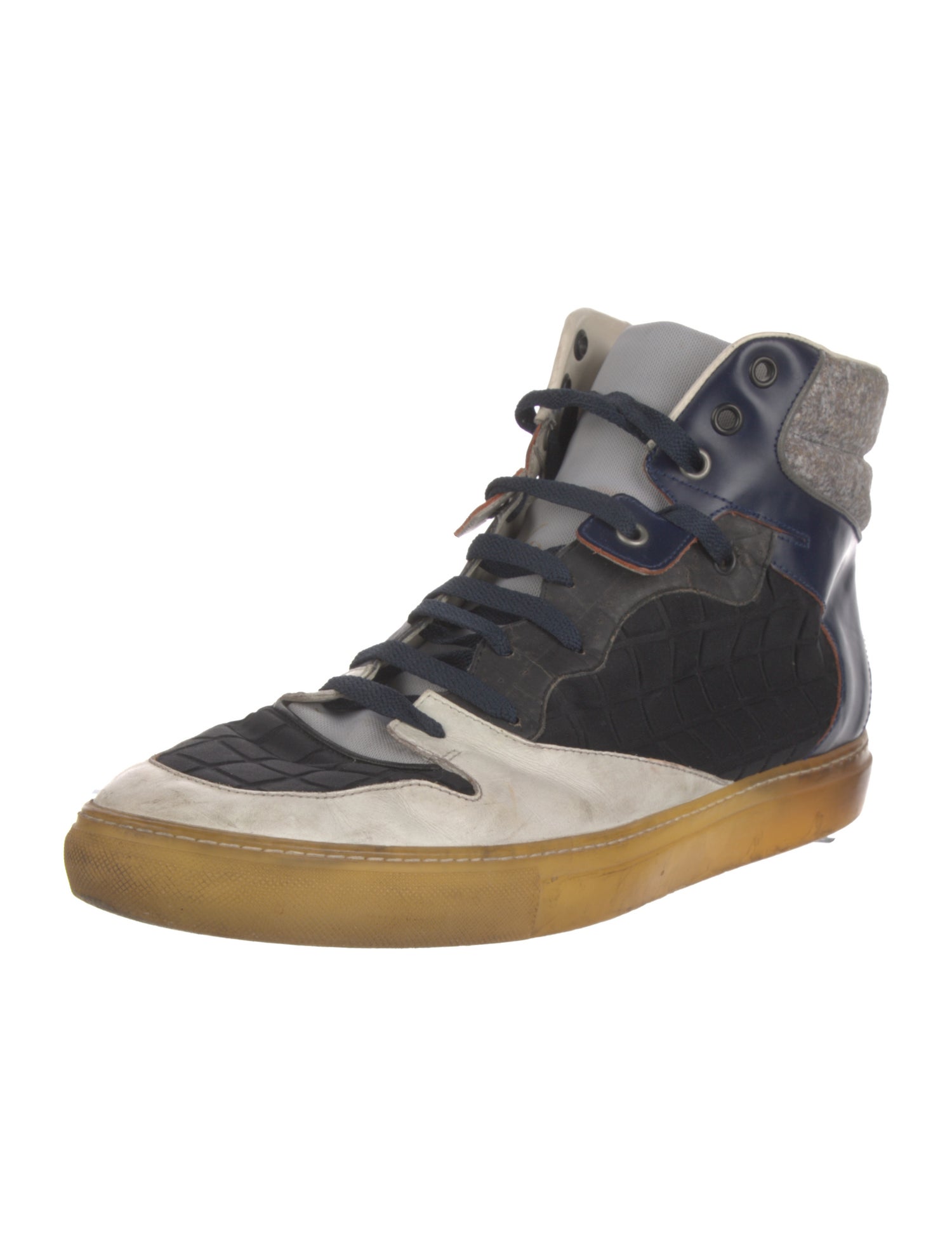 Balenciaga Leather Printed Sneakers