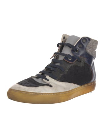 Balenciaga Leather Printed Sneakers