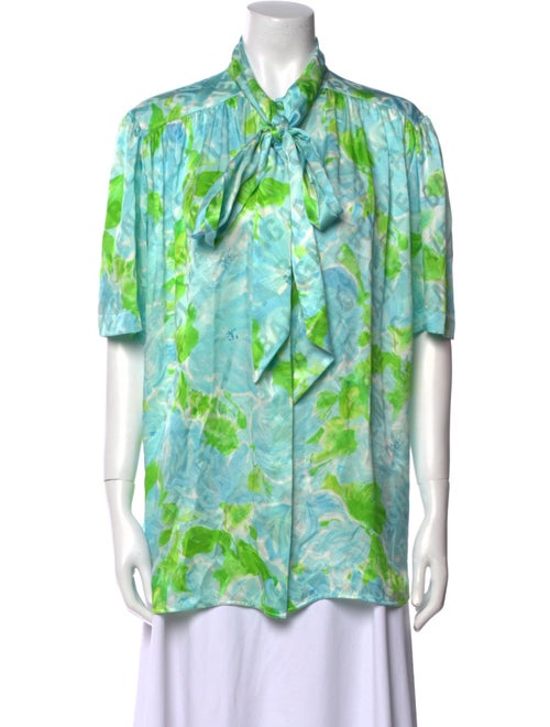 Balenciaga 2019 Silk Button-Up Top