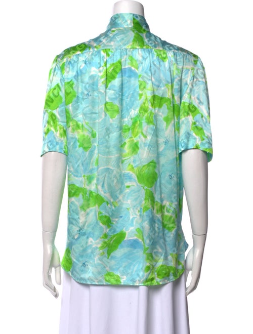 Balenciaga 2019 Silk Button-Up Top