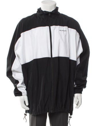 Balenciaga 2018 Colorblock Pattern Windbreaker