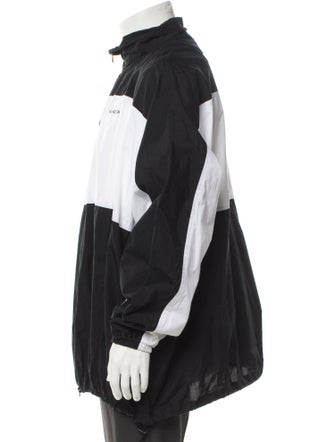Balenciaga 2018 Colorblock Pattern Windbreaker