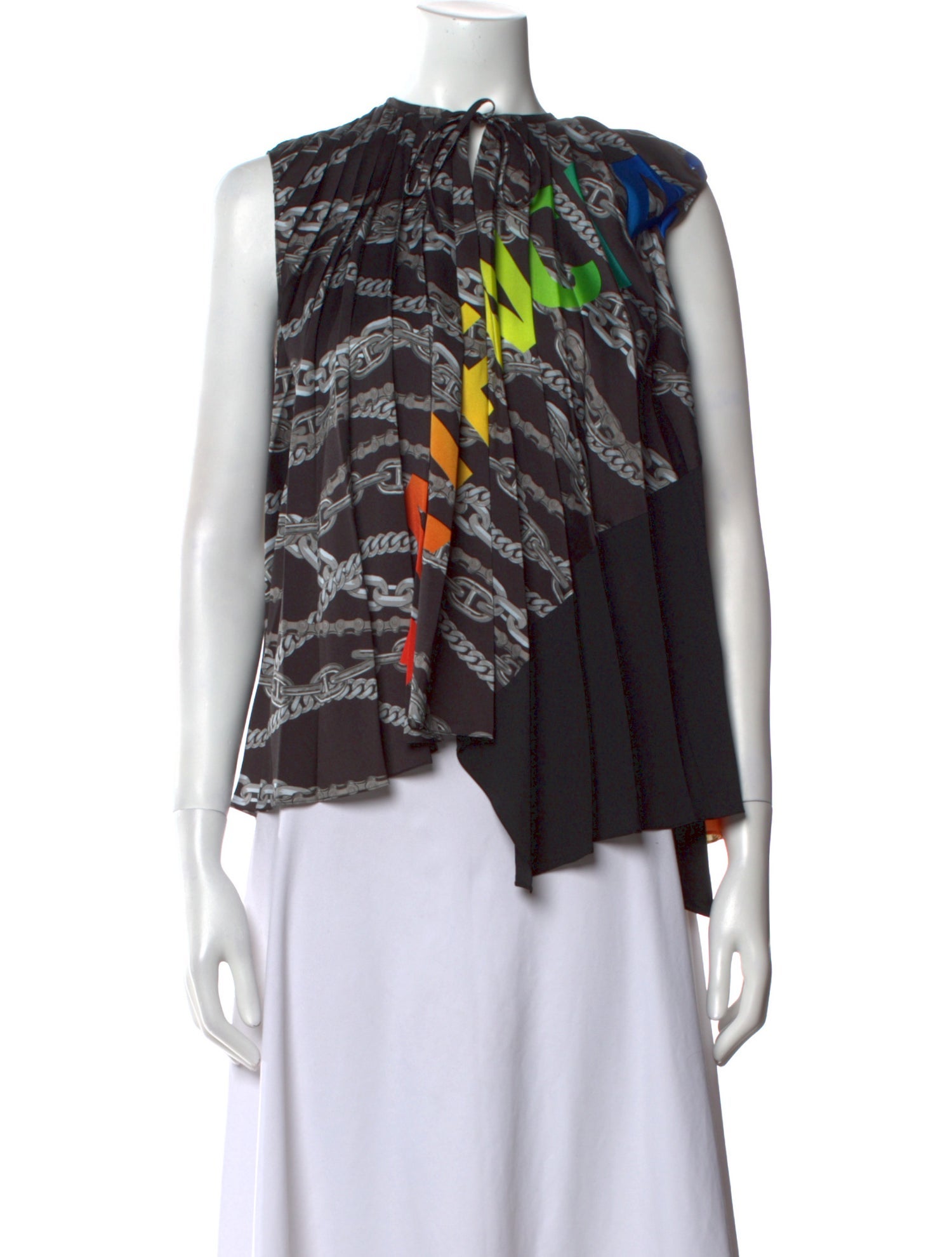 Balenciaga 2019 Printed Blouse